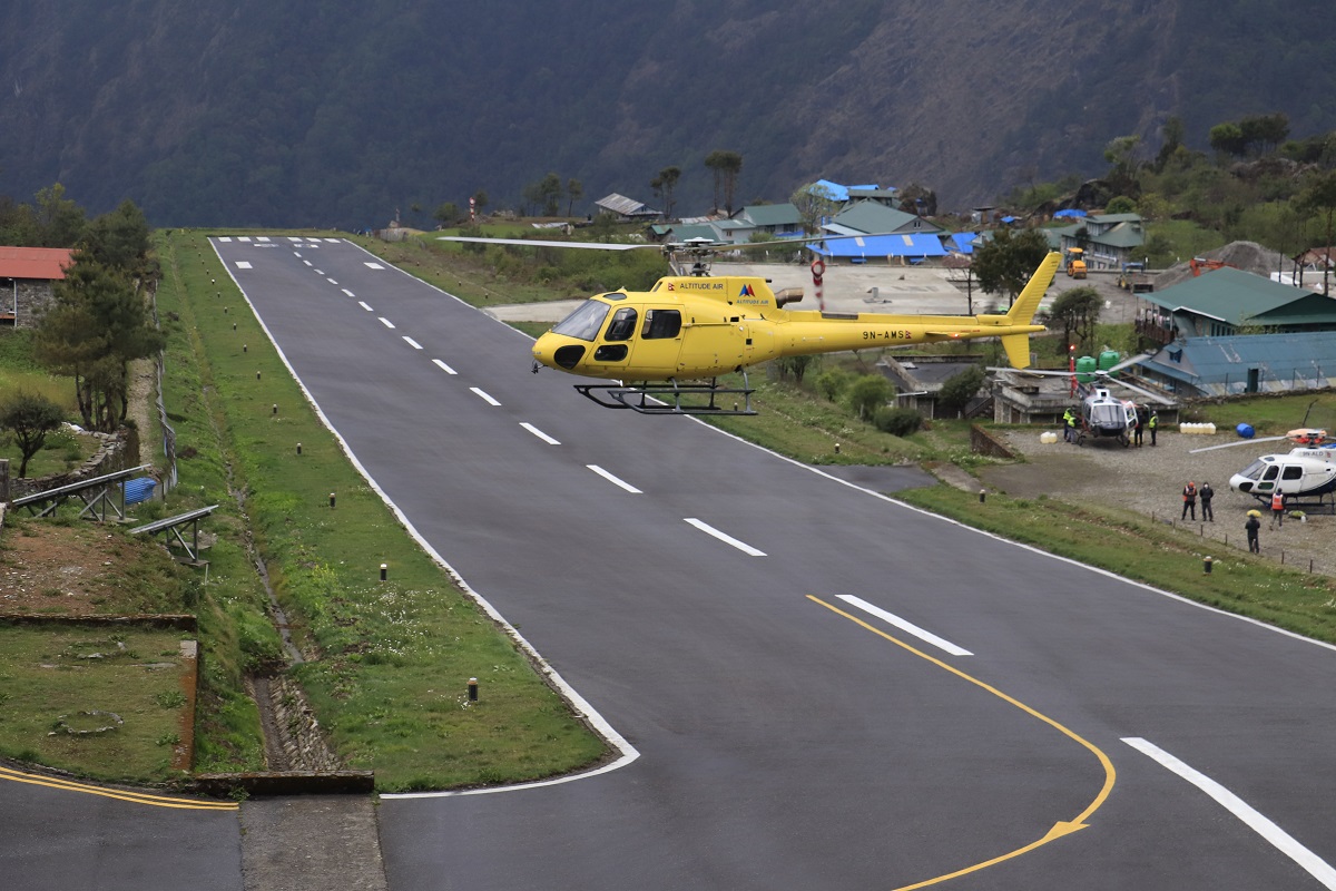 Lukla Aiporrt during Monsoon